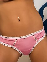 Madden Pink And White Panties